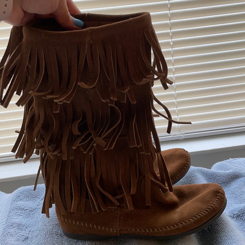Minnetonka Fringe Boots